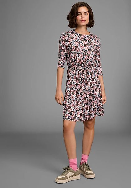 Laura Scott Jerseykleid Ohne Taschen sportlich-feminin mit floralem Allover günstig online kaufen