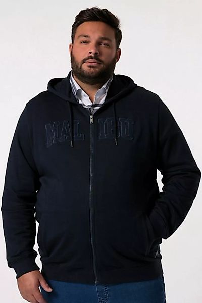 Men Plus Fleecejacke Men+ Kapuzen-Sweatjacke Applikation bis 8 XL günstig online kaufen