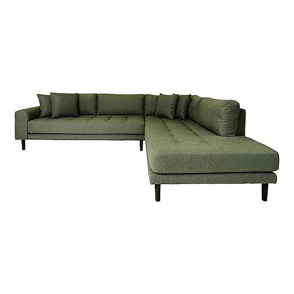 ebuy24 Sofa Lido Sofa Ecksofa links gewendet 4 Kissen grün., 1 Teile günstig online kaufen