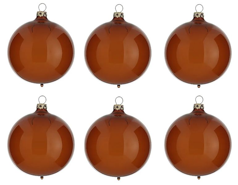 Thüringer Glasdesign Weihnachtsbaumkugel »Transparent«, (Set, 6 St.) günstig online kaufen