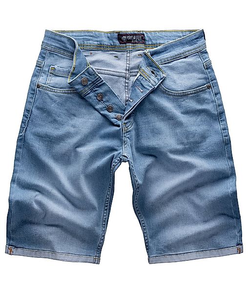 Gelverie Jeansshorts Herren Jeansshorts Stonewashed Hellblau günstig online kaufen