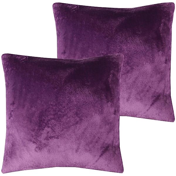 Kissenbezüge Celina, (2 Stück), Flauschbezug / günstig online kaufen
