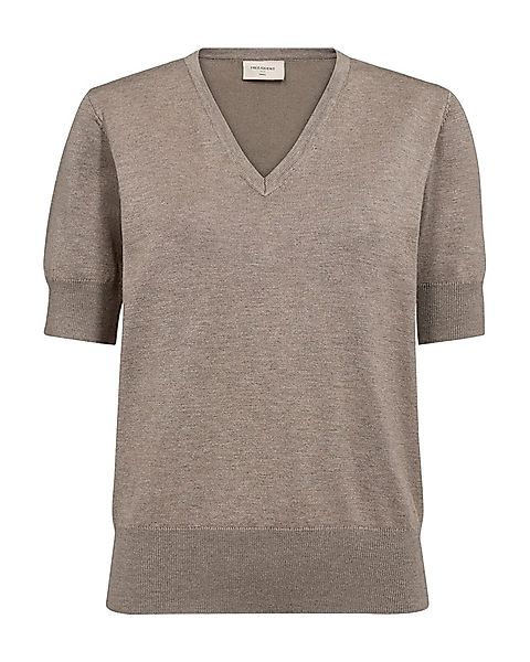 FREEQUENT Kurzarmpullover FQKATIE-PULLOVER mit V-Ausschnitt günstig online kaufen