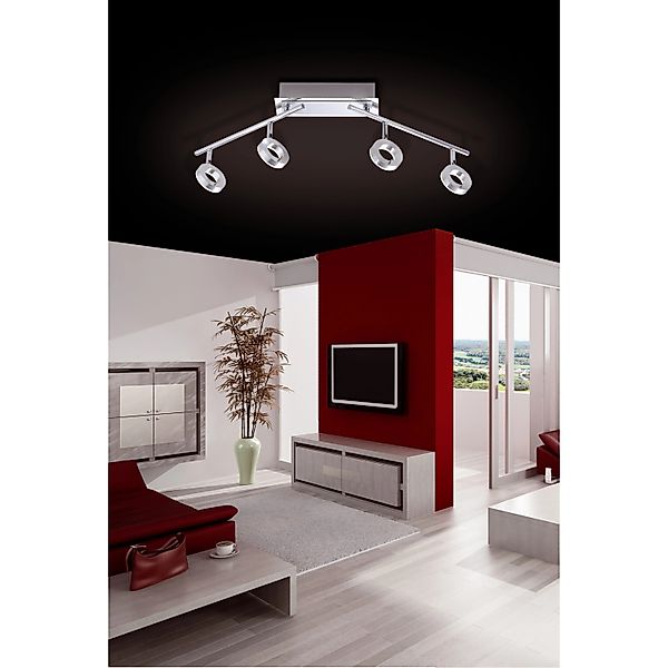 Paul Neuhaus LED-Spotserie  Sileda 4-flammig Aluminium Matt günstig online kaufen