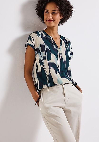 STREET ONE Kurzarmbluse, aus softer Viskose günstig online kaufen