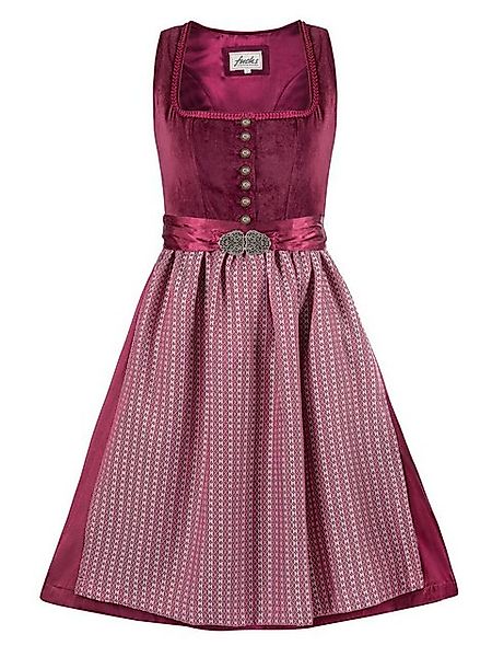 Trachten24.de Dirndl Midi Dirndl Antonia weinrot günstig online kaufen