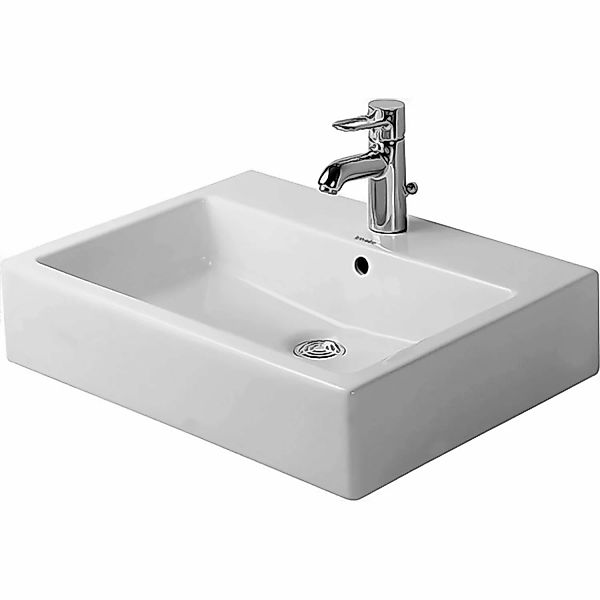 Duravit Aufsatzwaschbecken Vero 59,5 cm Weiß WG Geschliffen 1 Hahnloch günstig online kaufen