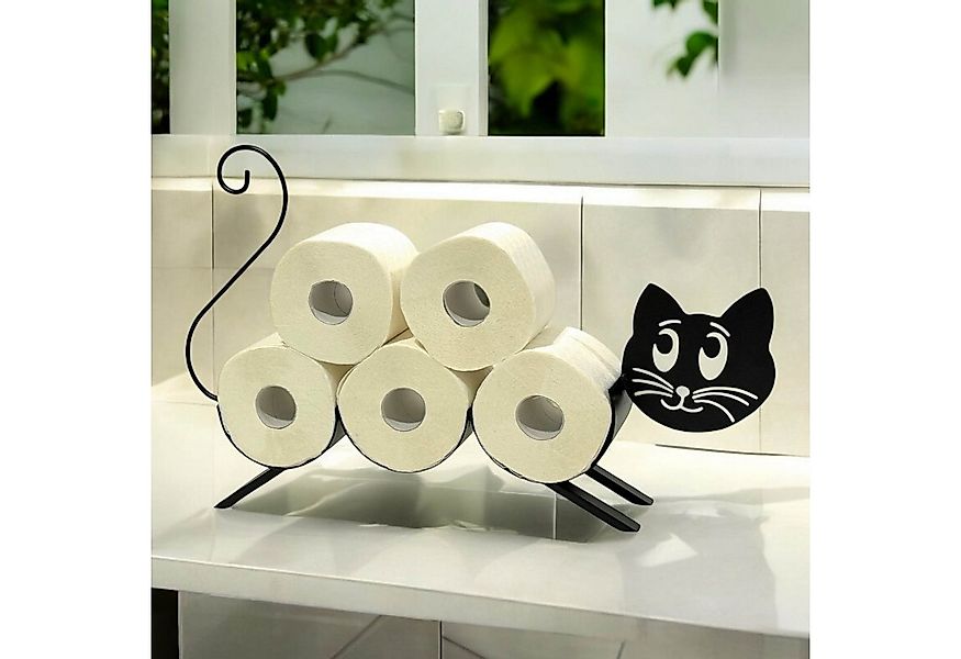 DanDiBo Toilettenpapierhalter Stehend Katze Klopapierhalter WC Rollenhalter günstig online kaufen