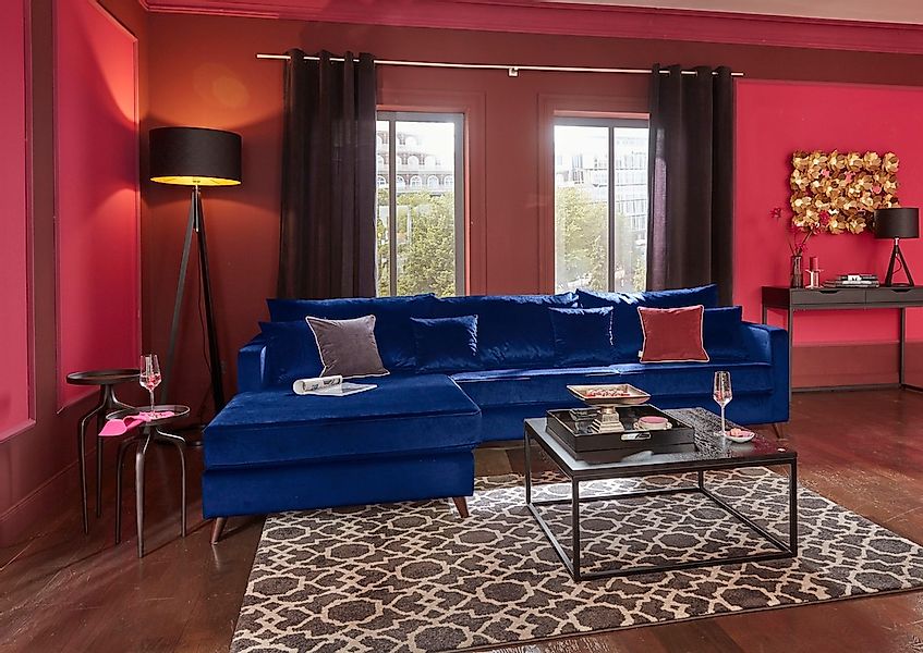 Home affaire Ecksofa "Renesse L-Form", lose Kissen, Keder an Sitzkissen günstig online kaufen