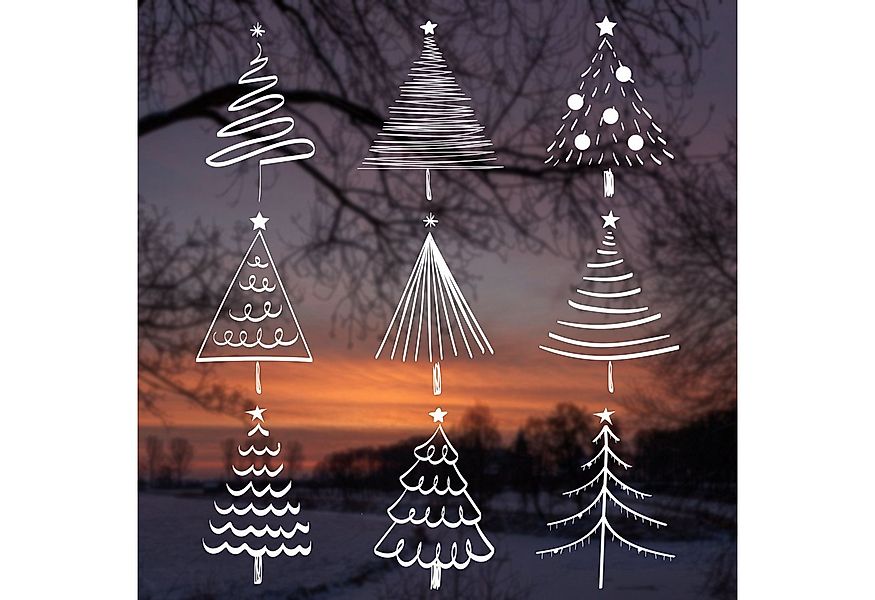 younikat Fensterdekoration younikat Fenster Bilder Winter günstig online kaufen