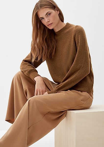 s.Oliver Longpullover Strickpullover Strickpullover aus Wollmix günstig online kaufen