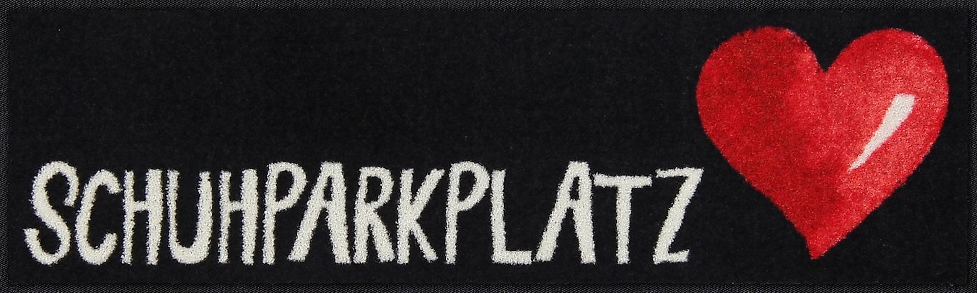 Salonloewe Fußmatte Fußmatte "Großherzig Schuhparkplatz", eckig, Höhe: 7 mm günstig online kaufen