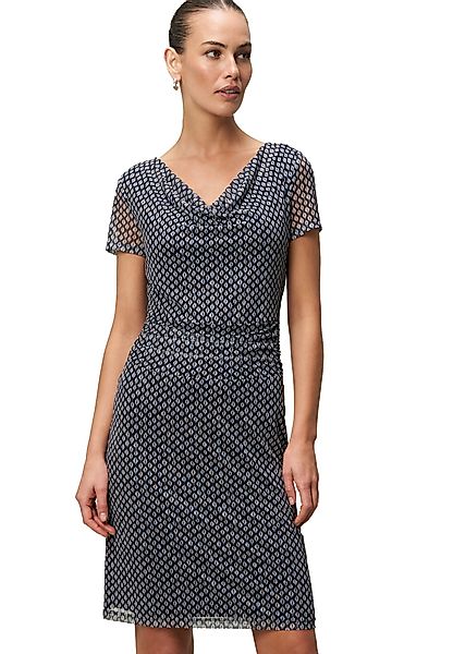 Zero Druckkleid zero Mesh-Kleid mit Wasserfallausschnitt günstig online kaufen