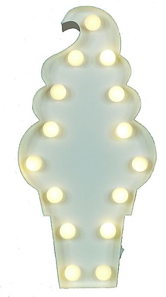 MARQUEE LIGHTS LED Dekolicht »Icecream« LED-Modul 1 Stk. Warmweiß Wandlampe günstig online kaufen