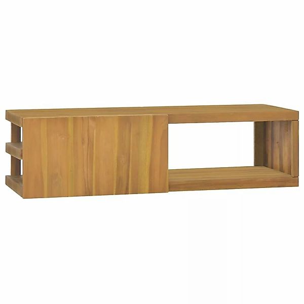 vidaXL Hängeschrank Wand-Badschrank 110x40x30 cm Massivholz Teak günstig online kaufen