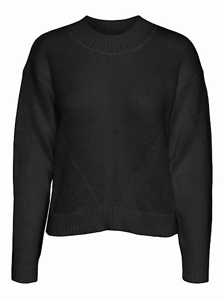 NOISY MAY Rundhalsausschnitt Pullover Damen Schwarz günstig online kaufen