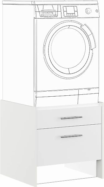 IMPULS KÜCHEN Waschmaschinenumbauschrank »"Valencia", Breite/Höhe: 64/61,5 günstig online kaufen