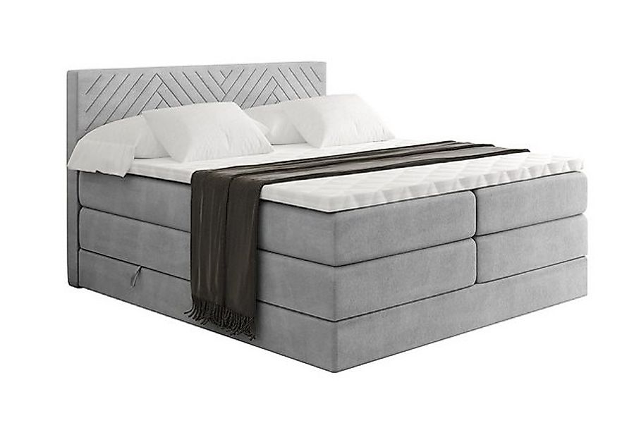 ALTDECOR Boxspringbett VEXA KING (Multipocket-Matratze H4, H3 Matratze Bone günstig online kaufen