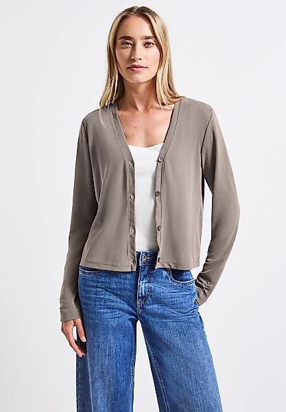 STREET ONE Strickjacke, mit V-Ausschnitt günstig online kaufen