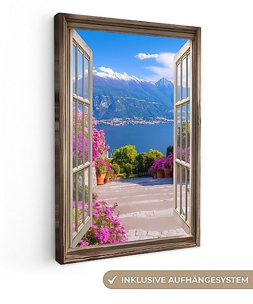 OneMillionCanvasses® Leinwandbild Durchblick - Berg - Landschaft - Ausblick günstig online kaufen