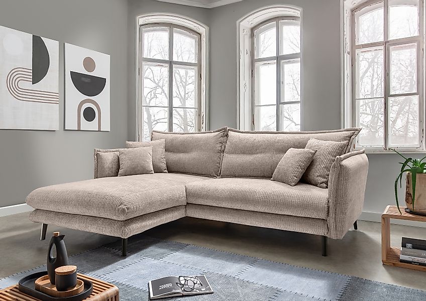 INOSIGN Ecksofa »Lazio modernes Design, bequem, schmale Armlehnen, OTTOs Ch günstig online kaufen
