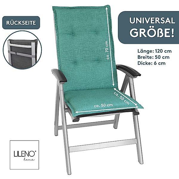 LILENO HOME Hochlehnerauflage Gartenstuhl Auflage, bequeme günstig online kaufen