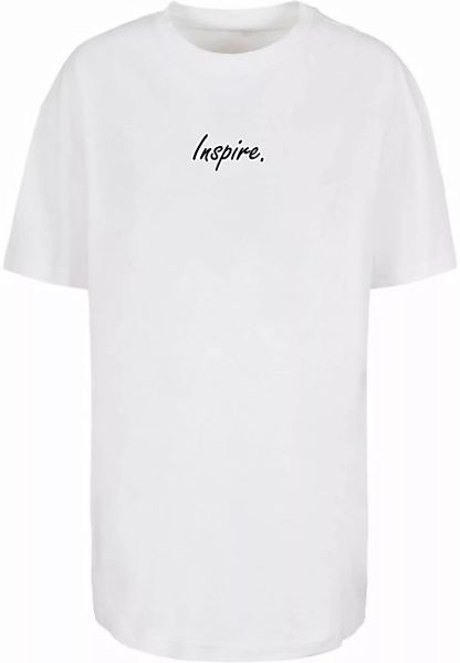 Merchcode T-Shirt Merchcode Damen Ladies Inspire Oversized Boyfriend Tee (1 günstig online kaufen