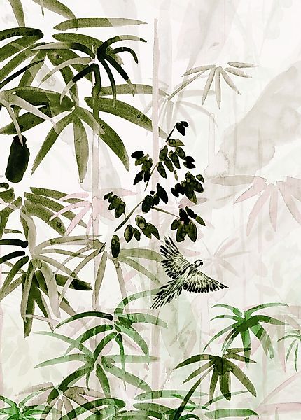 Komar Bild "Bamboo Forest" Natur 1 Stk. tlg. Wandbild zur Dekoration - ohne günstig online kaufen