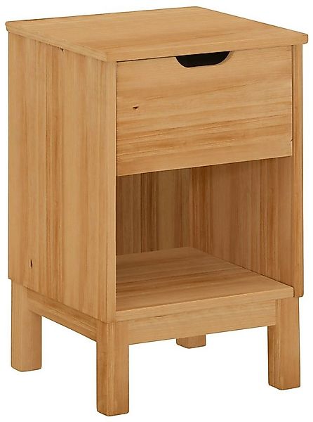 Home affaire Nachtkonsole Post, massives Kiefernholz, Stauraummöglichkeit d günstig online kaufen