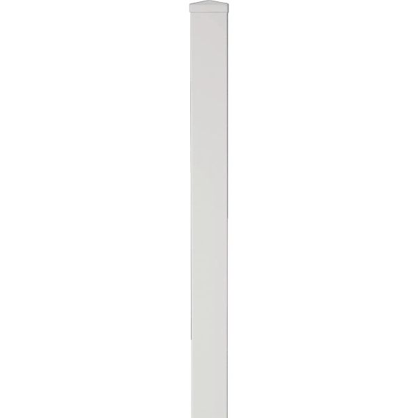 T & J Kunststoffpfosten Lightline Weiß zum Einbetonieren 9 x 9 x 150 cm günstig online kaufen