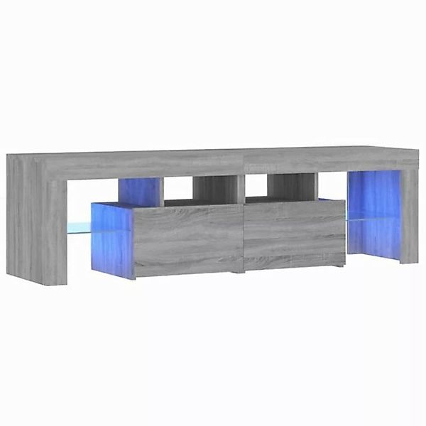 vidaXL TV-Schrank TV-Schrank mit LED Leuchten Grau Sonoma 140x36,5x40 cm Lo günstig online kaufen