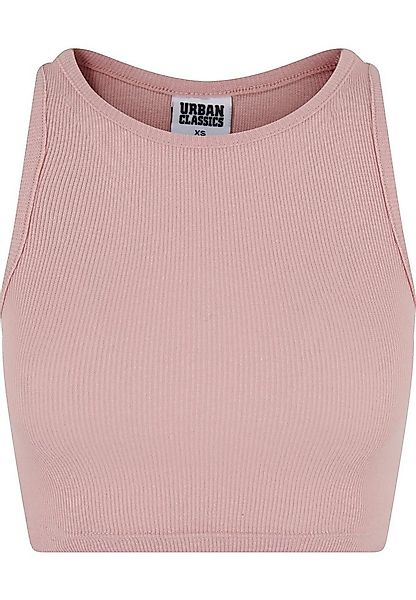 URBAN CLASSICS Tanktop Urban Classics Damen Ladies Cropped Rib Top (1-tlg) günstig online kaufen