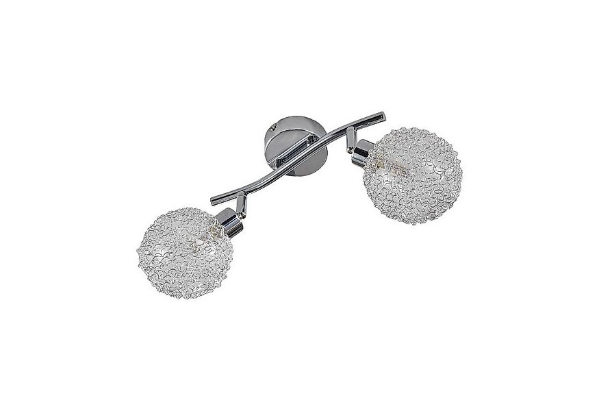 Lindby Deckenleuchten Ticino, Metall, Chrom IP20, 2 x 3 W LED günstig online kaufen