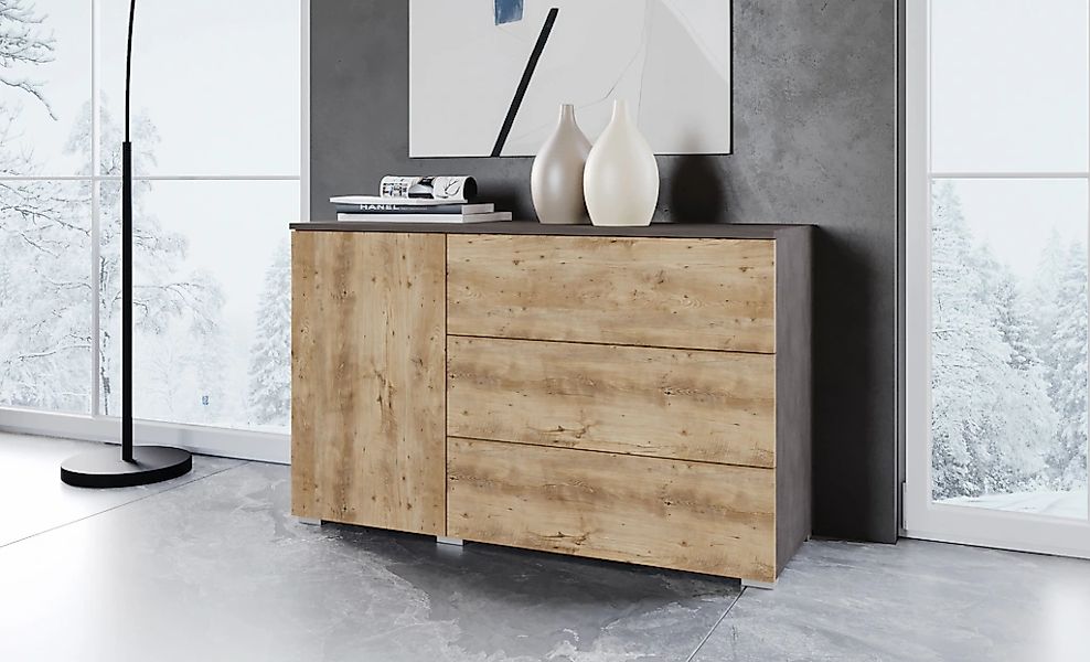 INOSIGN Sideboard "PARIS" 1 Stk. tlg. Moderne 110cm breite grifflose Kommod günstig online kaufen