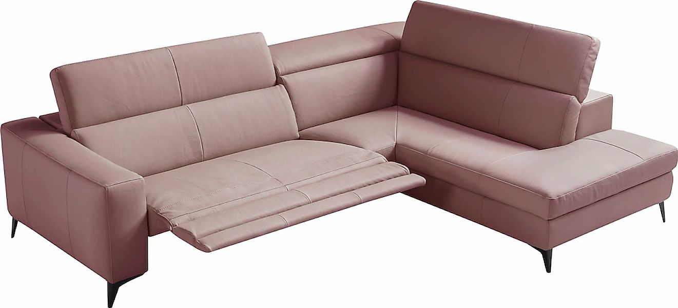 Egoitaliano Ecksofa "Edith, Designsofa mit hohem Sitzkomfort, L-Form", inkl günstig online kaufen
