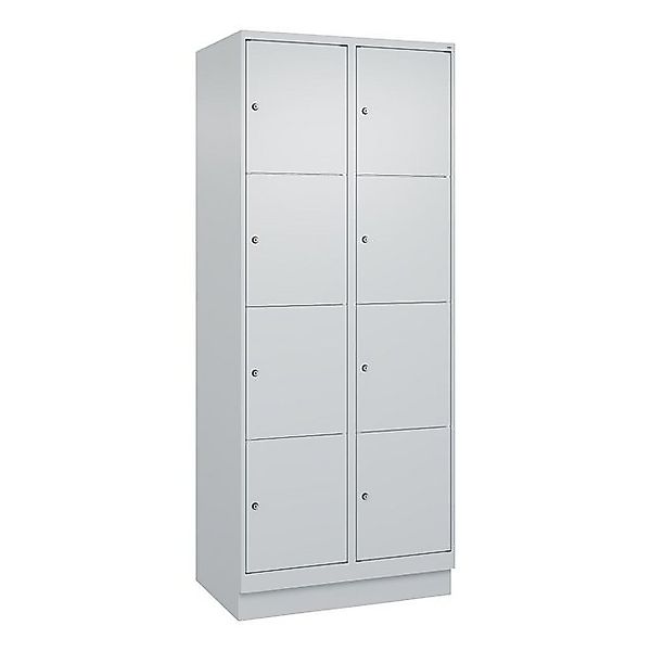 C+P Garderobenschrank Fächerschrank Classic Plus, 4 Fächer übereinander, Ab günstig online kaufen
