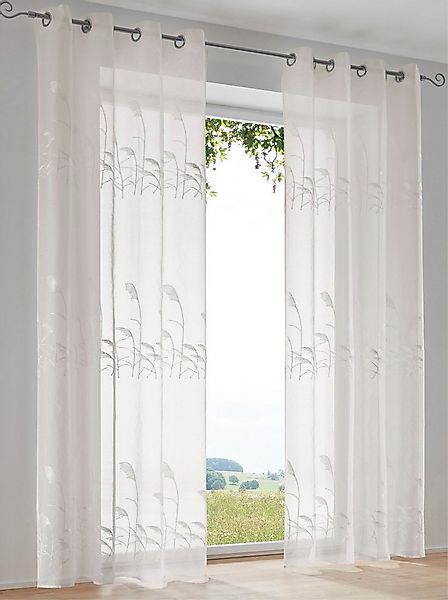 heine Gardine Dekostore . (1 St), Ösen, transparent, Fertigstore gerade For günstig online kaufen