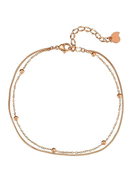 Hey Happiness Fußkette Kugeln Layer 18K günstig online kaufen