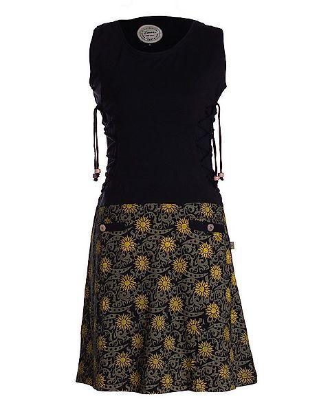 Vishes Minikleid Damen Sommerkleid armlos-es Blumen-Kleid Tunika-Kleid T-Sh günstig online kaufen