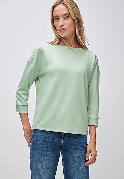 STREET ONE 3/4-Arm-Shirt Strick-Shirt mit U-Boot-Ausschnitt günstig online kaufen