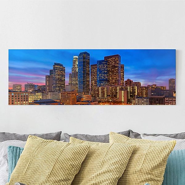 Leinwandbild - Panorama Downtown of Los Angeles günstig online kaufen