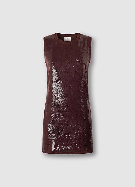 Pepe Jeans Midikleid "ELAINE DRESS" Ohne Taschen mit Pailletten, ärmellos günstig online kaufen