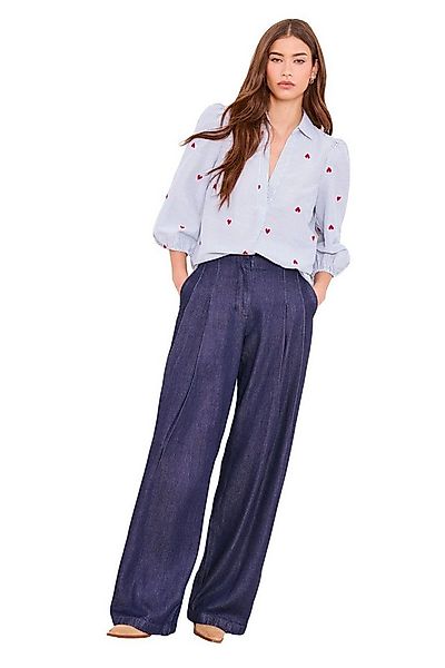 LIPSY Hemdbluse Lipsy Bisou Popeline-Bluse mit Puffärmeln, Regular (1-tlg) günstig online kaufen