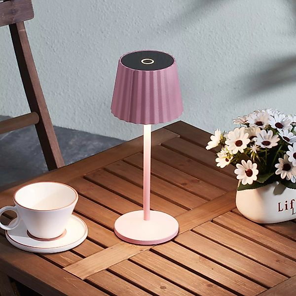Lindby LED-Akku-Tischleuchte Esali, pink, 2er-Set günstig online kaufen