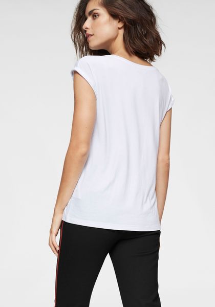 Tamaris T-Shirt mit Rundhalsausschnitt und überschnittenen günstig online kaufen