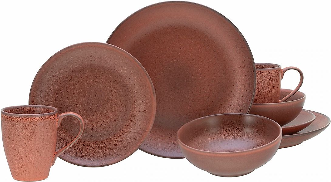 CreaTable Kombiservice "Sierra Nevada" reaktive Spezialglasur, jedes Stück günstig online kaufen