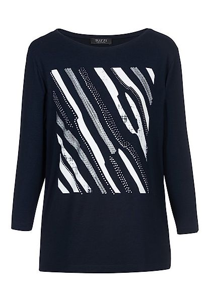 TUZZI T-Shirt Shirt DIVA STATE OF MIND mit Streifenprint günstig online kaufen