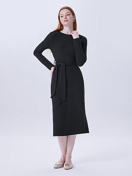 LAPA PLUS Midikleid Damen Elegant Etuikleid Schlitz Freizeitkleid A-Linie-K günstig online kaufen
