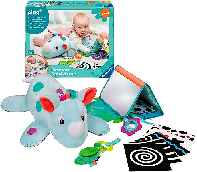 Ravensburger Greifspielzeug Play+ Nashorn Spielkissen (für günstig online kaufen