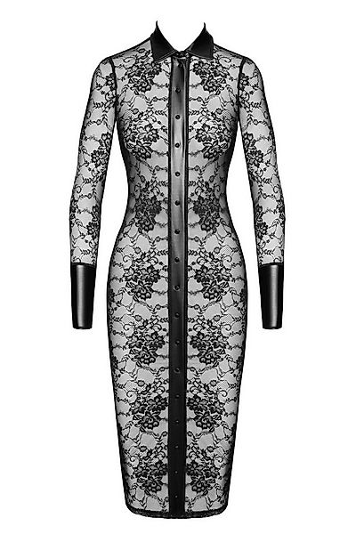 Noir Handmade Midikleid halblanges Kleid in schwarz - XS günstig online kaufen